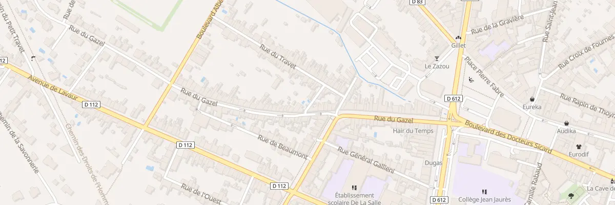 Plan du 54 Rue du Gazel à Castres