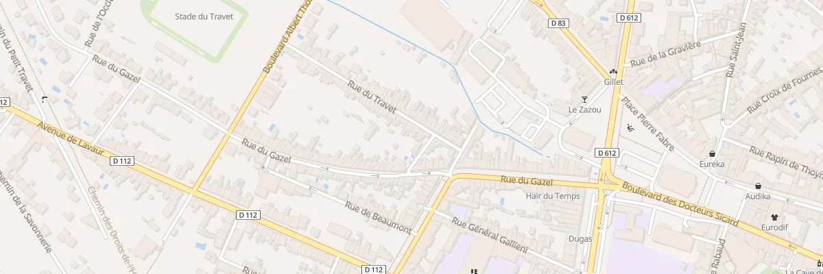 Plan du 13 Rue du Travet à Castres