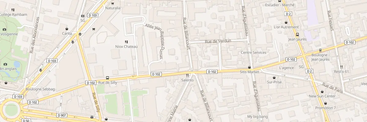 Plan du 36 Rue de Billancourt à Boulogne-Billancourt
