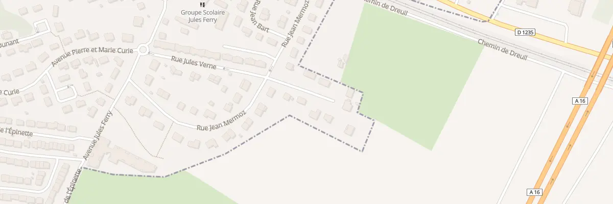 Plan du 10 Rue Jules Verne à Dreuil-lès-Amiens