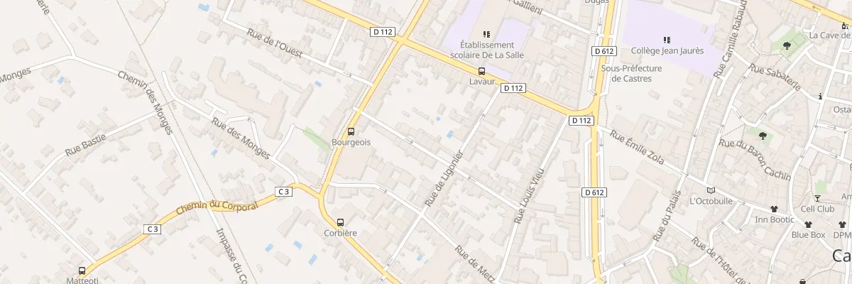 Plan du 30 Rue du Trésor à Castres