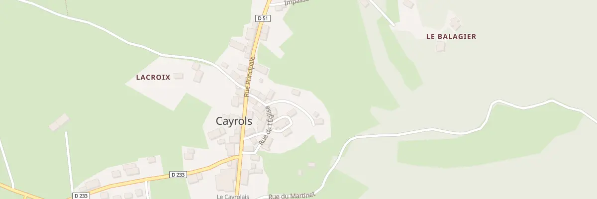 Plan du 1 Rue des Carrierous à Cayrols