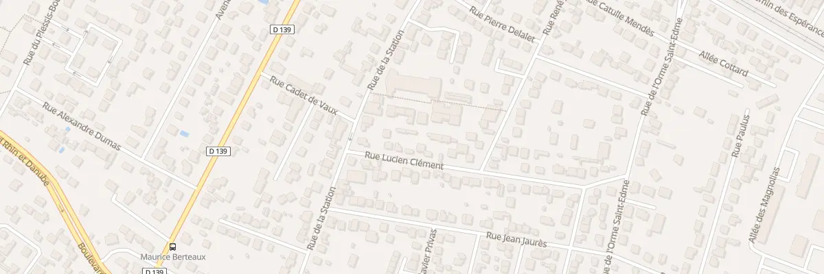Plan du 3T Rue Lucien Clément à Franconville