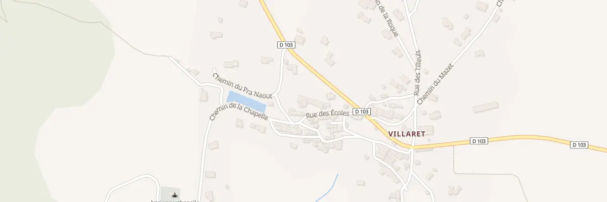 Plan du 3 Rte du Lac à Brousses-et-Villaret