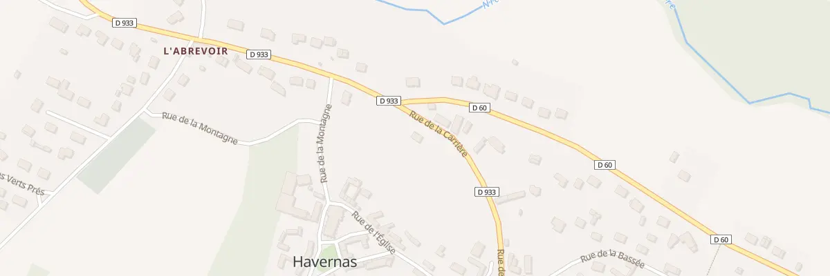 Plan du 1 Rue de la Carrière à Havernas