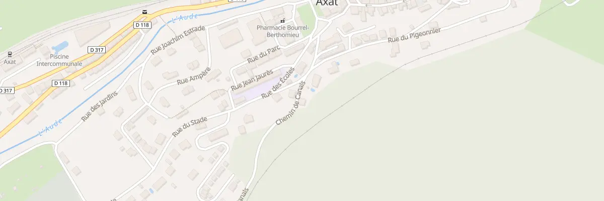 Plan du 1 Che de Canals à Axat