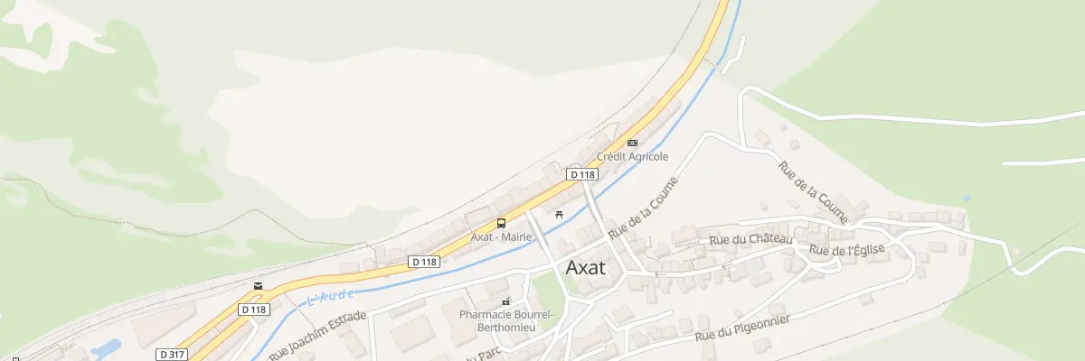 Plan du 115 Rte Departementale à Axat