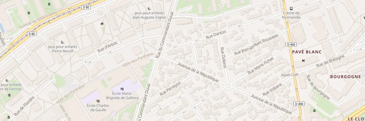 Plan du 36 Av de la République à Clamart