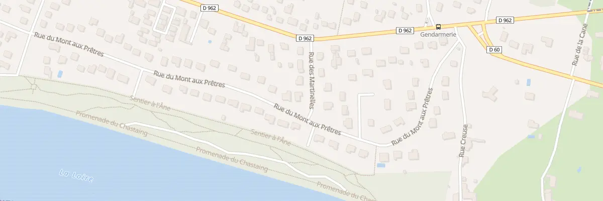 Plan du 8 Rue des Martinelles à Châteauneuf-sur-Loire