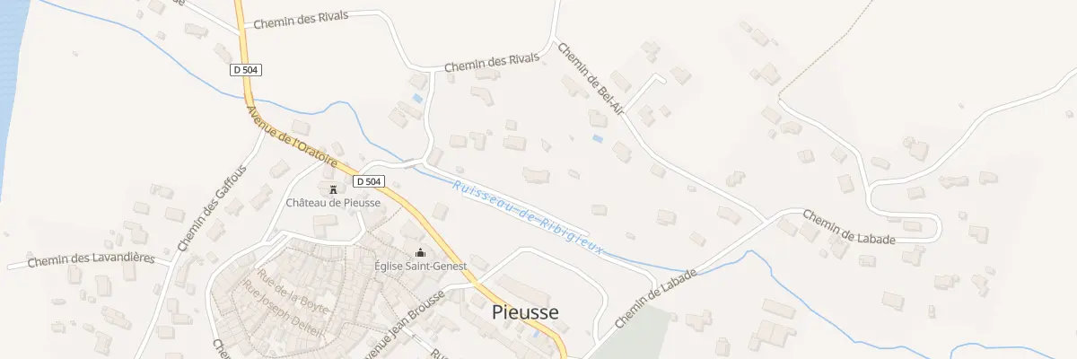 Plan du 5289 Le Rec à Pieusse