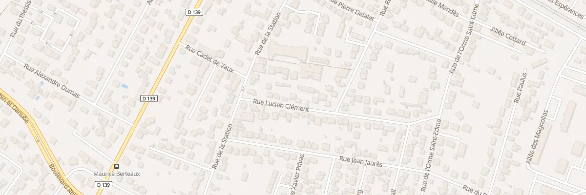 Plan du 7 Rue Lucien Clément à Franconville