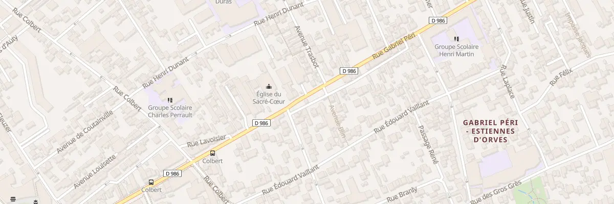 Plan du 377 Rue Gabriel Péri à Colombes