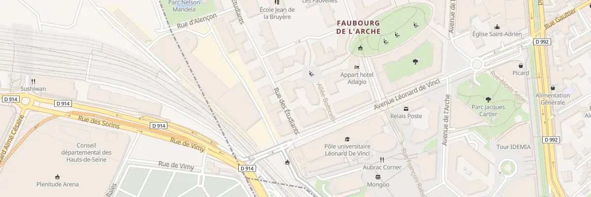 Plan du 88 Rue Des Étudiants à Courbevoie