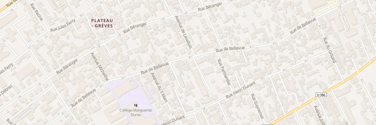 Plan du 219 Rue de Bellevue à Colombes