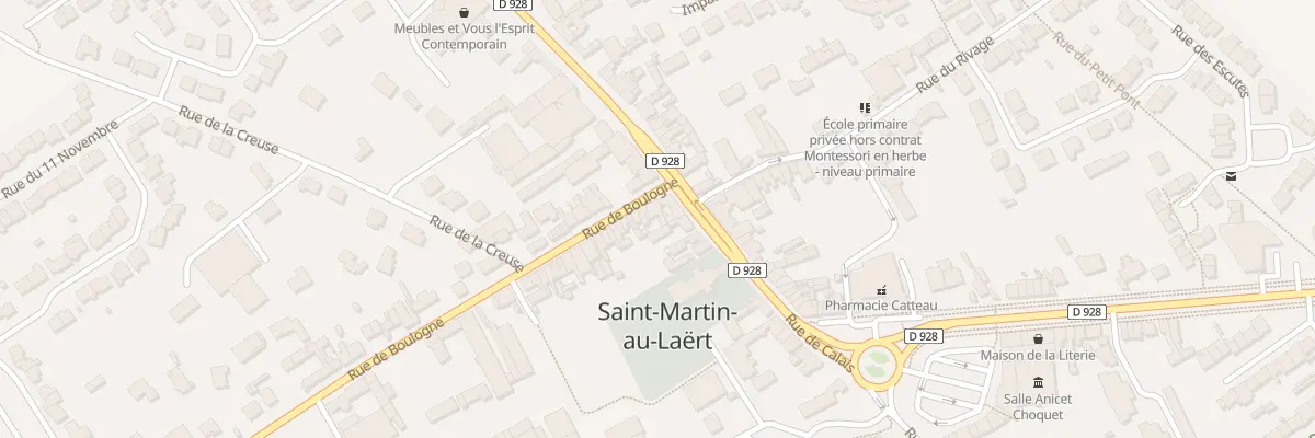 Plan du 1 Rue de Boulogne (Ancien Rn 42) à Saint-Martin-lez-Tatinghem