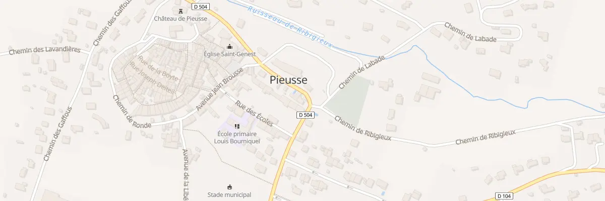 Plan du 23 Le Village à Pieusse
