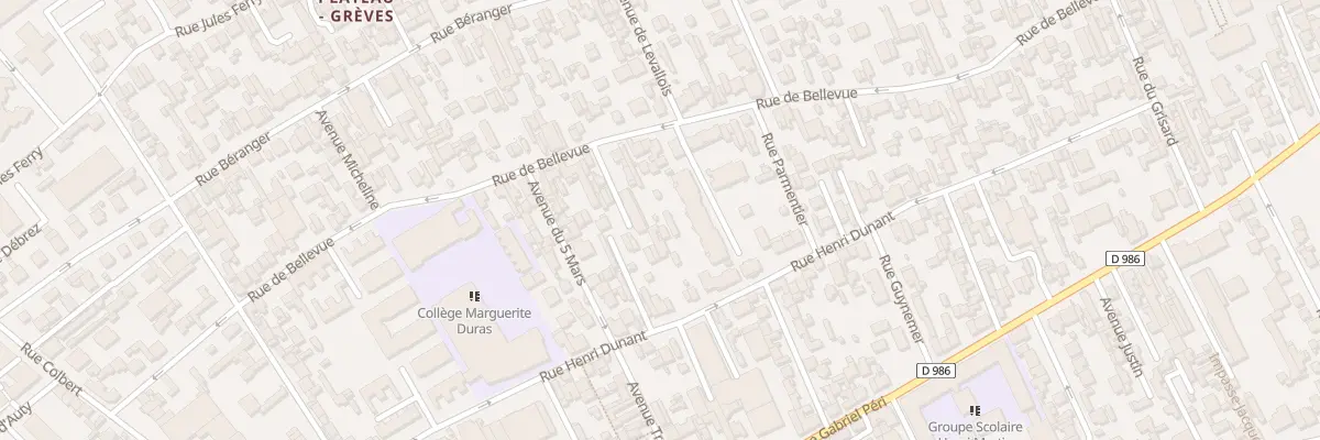 Plan du 92 Rue Henri Dunant à Colombes