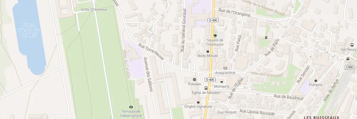 Plan du 20B Rue du Gen Gouraud à Meudon