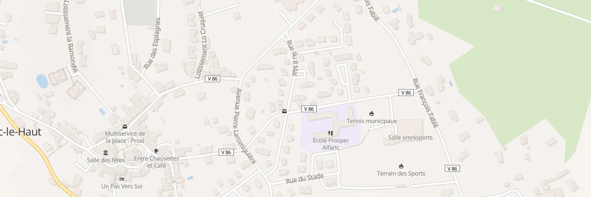 Plan du 74 Rue du Huit Mai à Livinhac-le-Haut