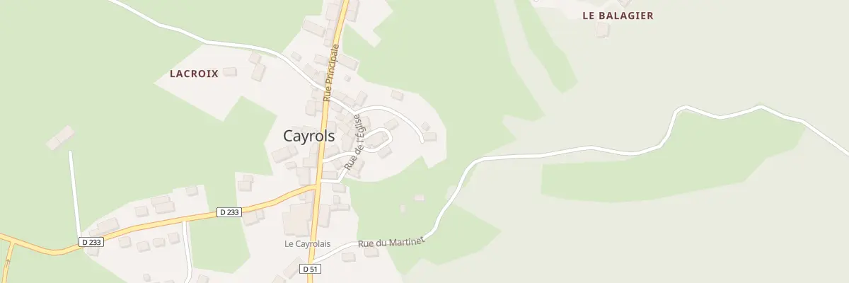 Plan du 3 Rue des Carrierous à Cayrols
