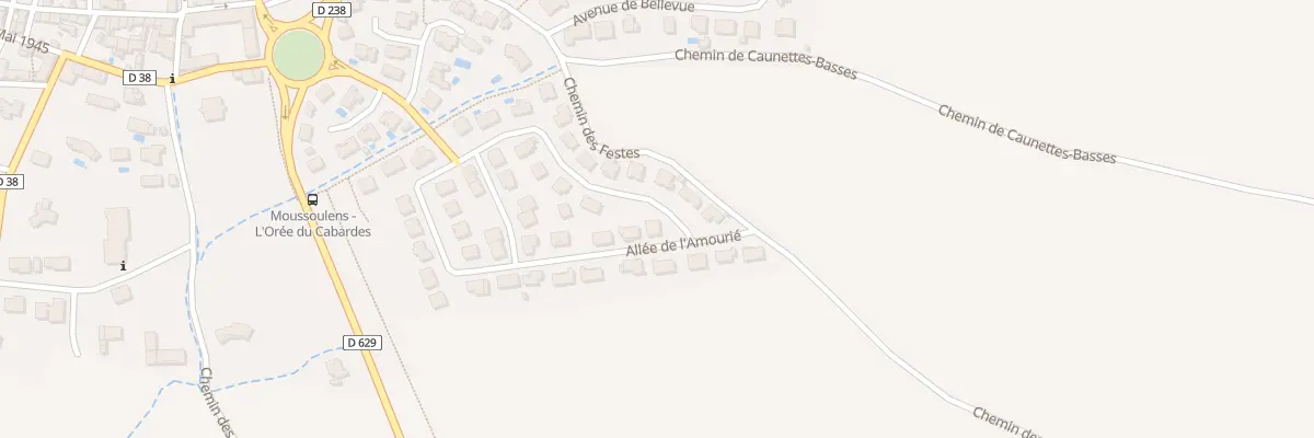 Plan du 47 Lagarde à Moussoulens