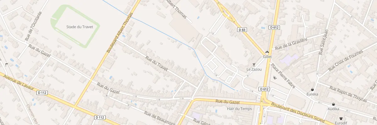 Plan du 18 Rue du Travet à Castres