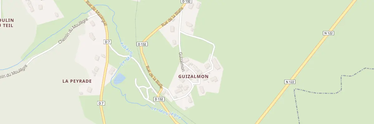 Plan du 5 Guizalmon au Rouget-Pers