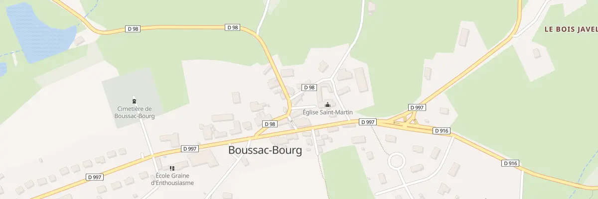 Plan du 1 Pl des Deux Eglises à Boussac-Bourg