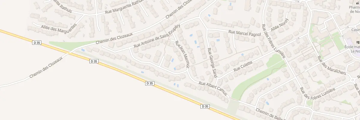 Plan du 9 Rue Jean Mermoz à Nozay
