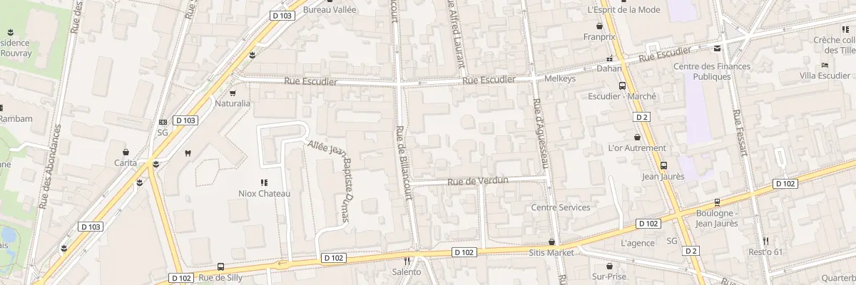 Plan du 29 Rue de Billancourt à Boulogne-Billancourt