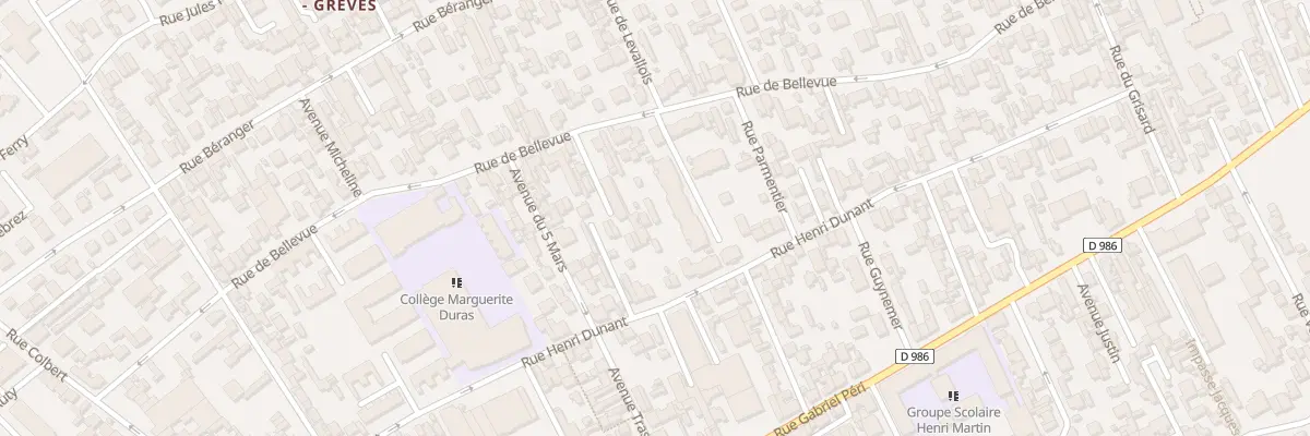 Plan du 90 Rue Henri Dunant à Colombes
