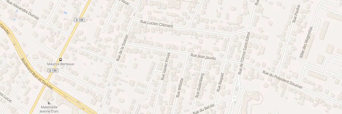 Plan du 20 Rue Jean Jaures à Franconville