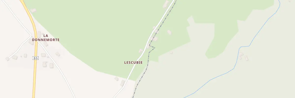 Plan du 5344 Lescubie à Montbazens