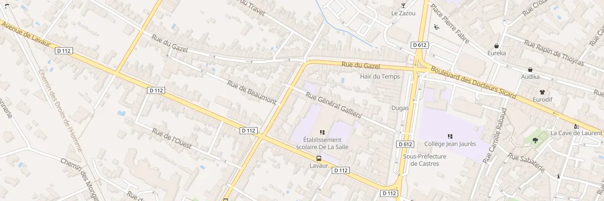 Plan du 29 Rue Général Gallieni à Castres