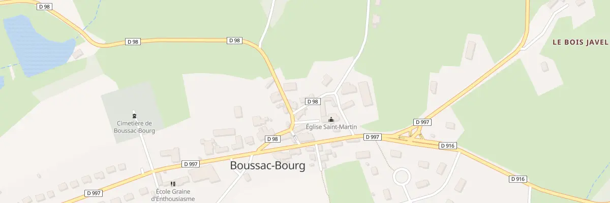 Plan du 3 Rue de la Cure à Boussac-Bourg