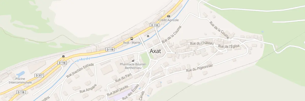 Plan du 2 Rue de la Forge à Axat
