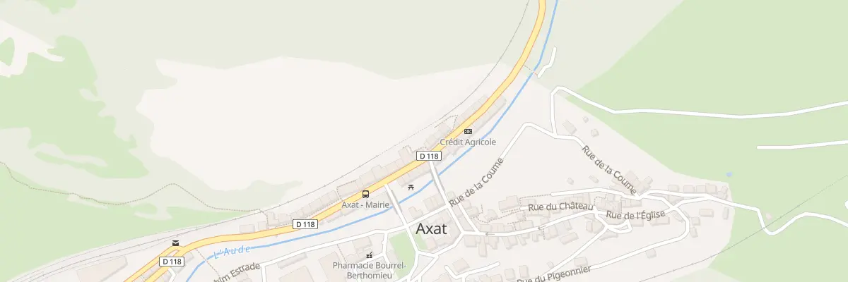 Plan du 129 Rte Departementale à Axat