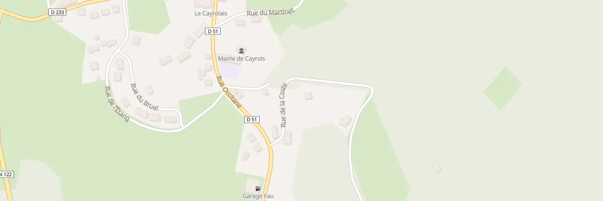 Plan du 4 Rue de la Coste à Cayrols
