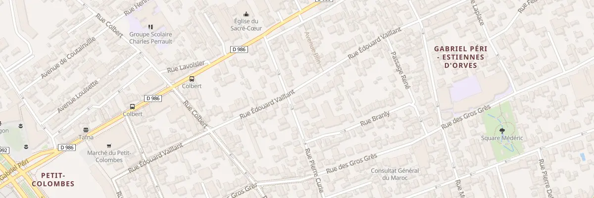 Plan du 55 Rue Edouard Vaillant à Colombes