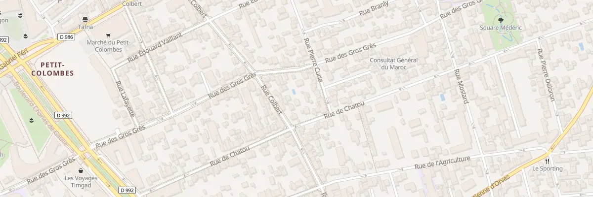 Plan du 110 Rue de Chatou à Colombes