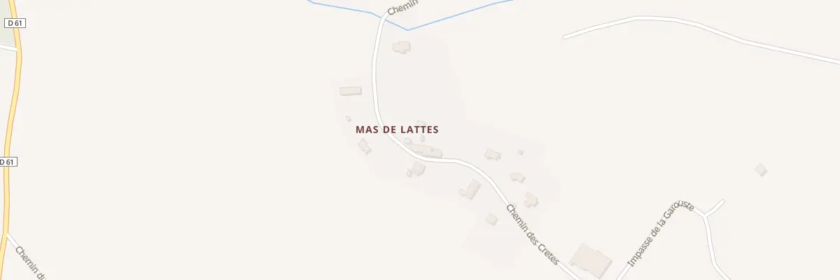 Plan du 5094 Mas de Lattes à Roussennac