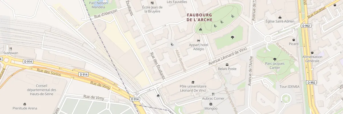 Plan du 1 Pl Raphaël à Courbevoie