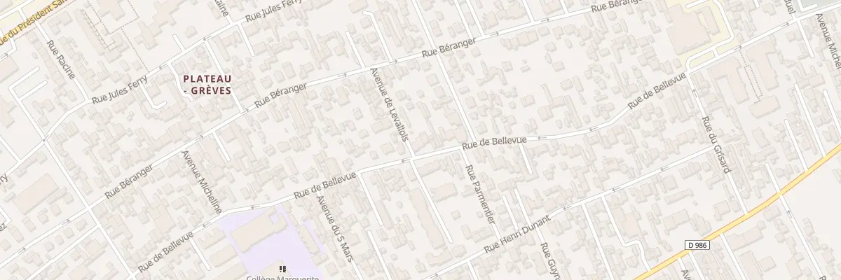 Plan du 134 Rue de Bellevue à Colombes