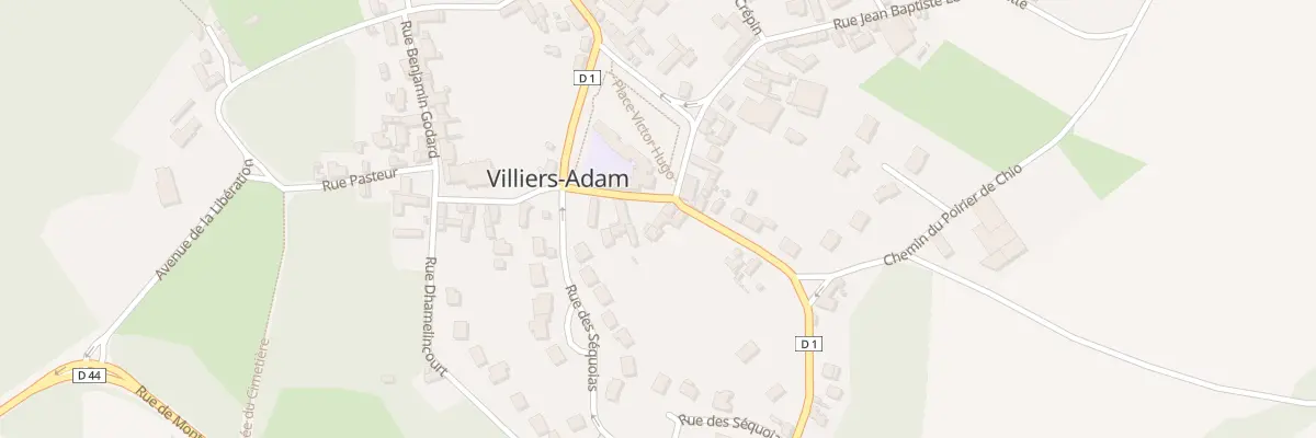 Plan du 4 Rue Aristide Briand à Villiers-Adam