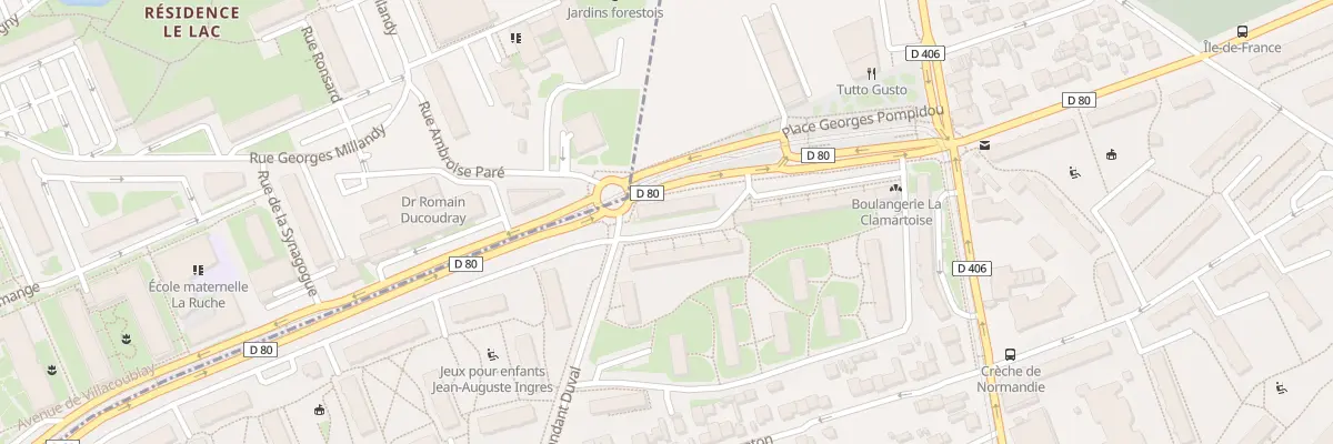 Plan du 205 Rue Porte de Trivaux à Clamart