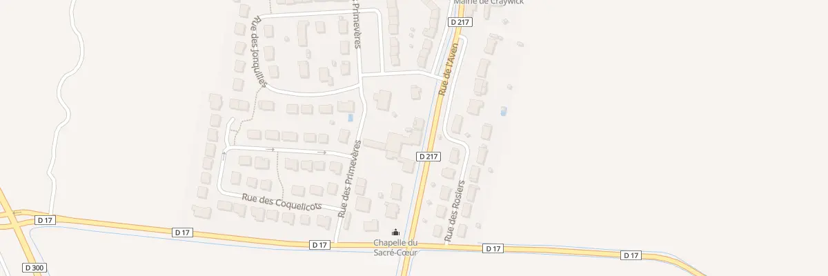 Plan du 107 Rue de l’Aven RD 17 à Craywick