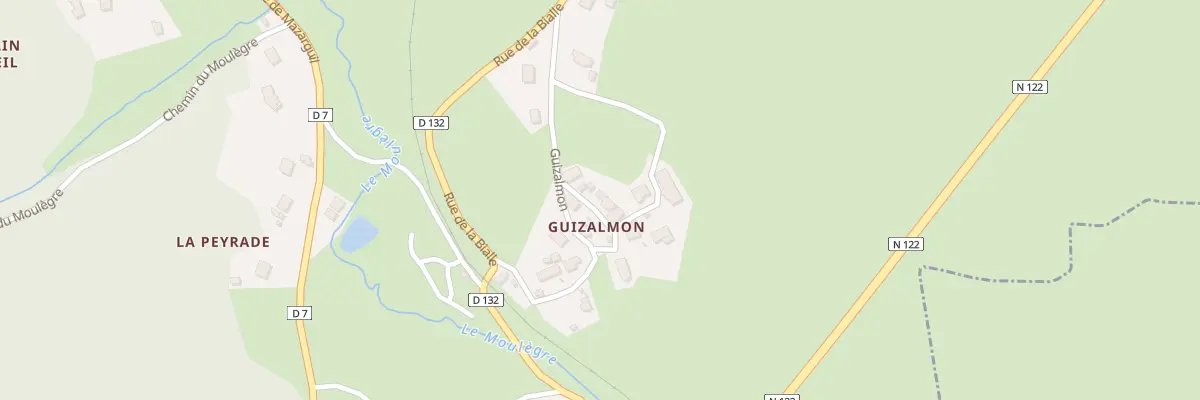 Plan du 15 Guizalmon au Rouget-Pers