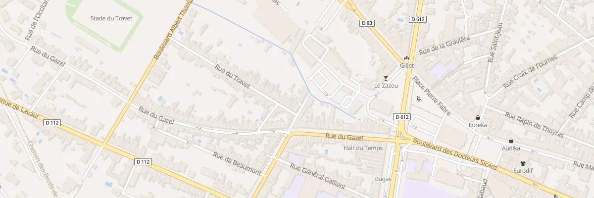 Plan du 11 Rue Neuve du Travet à Castres