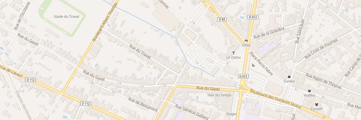 Plan du 15 Rue Neuve du Travet à Castres