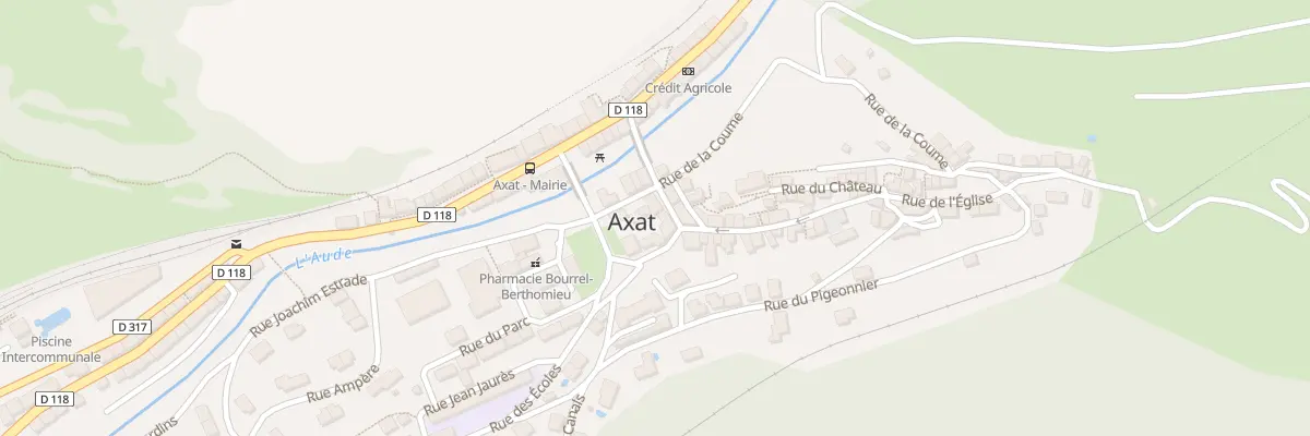 Plan du 9004 Rue du Pont Vieux à Axat